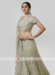 Heavy Embroidered Net Choli Suit